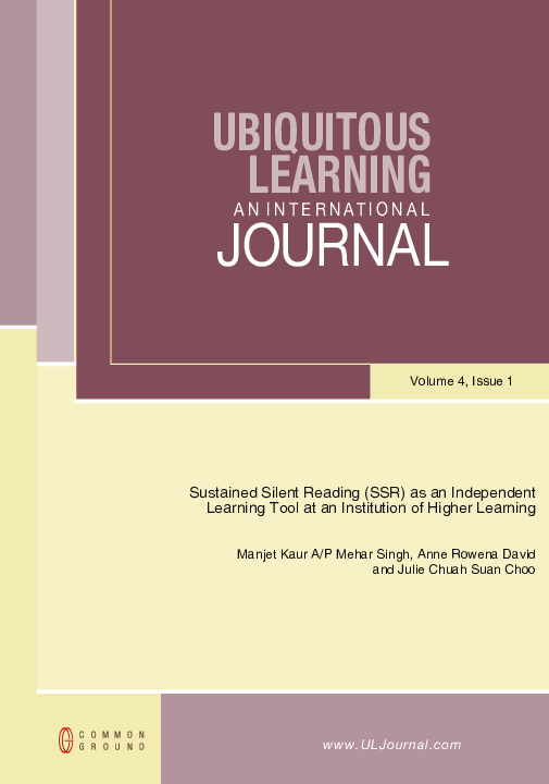 (PDF) Sustained Silent Reading (SSR) as an Independent Learning Tool at ...