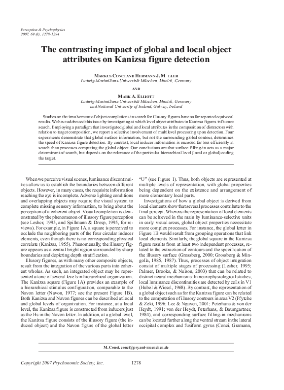 (PDF) The contrasting impact of form and inducer similarity on Kanizsa ...