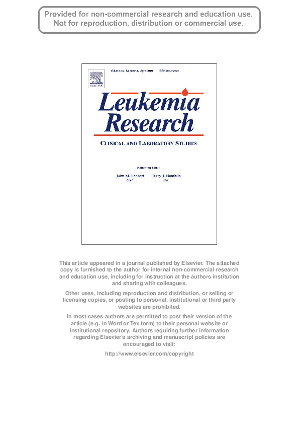 Mll leukemia survival rate by age image