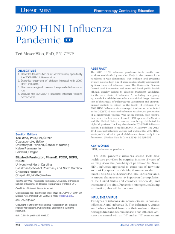 Pdf 2009 H1n1 Influenza Pandemic Teri Woo Academia Edu Pdf 2009 H1n1 Influenza Pandemic Teri Woo Academia Edu