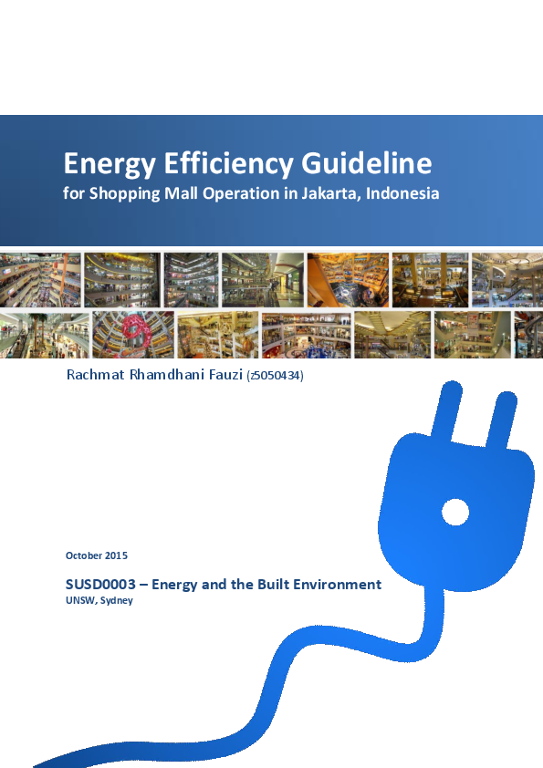 (PDF) Energy Efficiency Guideline for Shopping Mall Operation in ...