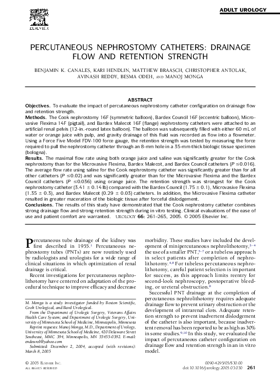 Nephrostomy indications image