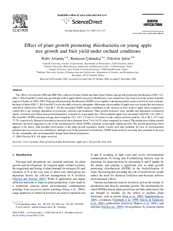 (PDF) Effect of plant growth promoting rhizobacteria on bacterial ...