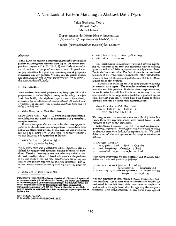 (PDF) A new look at pattern matching in abstract data types