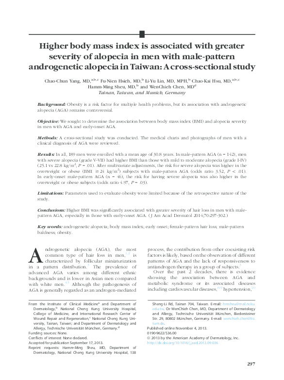 (PDF) Higher body mass index is associated with greater severity of ...