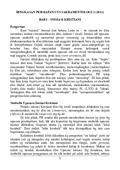 (DOC) Ringkasan UTS Sakramentologi 2.docx