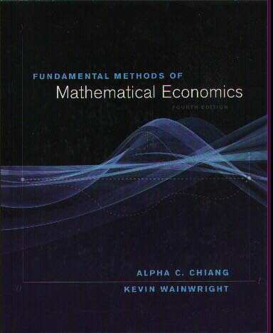ビジネス・経済 Mathematical Economics PDF) Fundamental Methods of Mathematical Economics