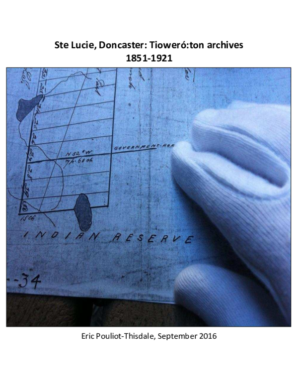 (PDF) Ste Lucie Doncaster Tioweroton archives 1851 to 1921