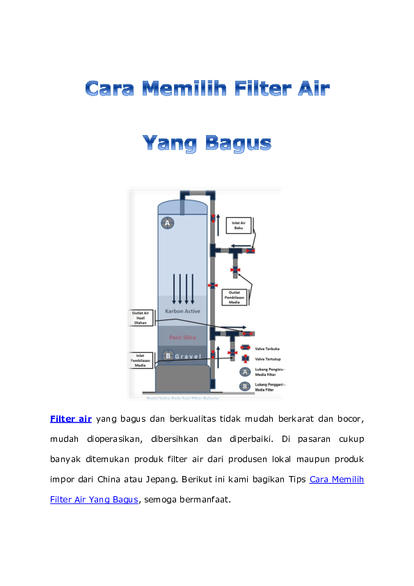 (PDF) Cara Memilih Filter Air Yang Bagus Jasa Filter Air Academia.edu
