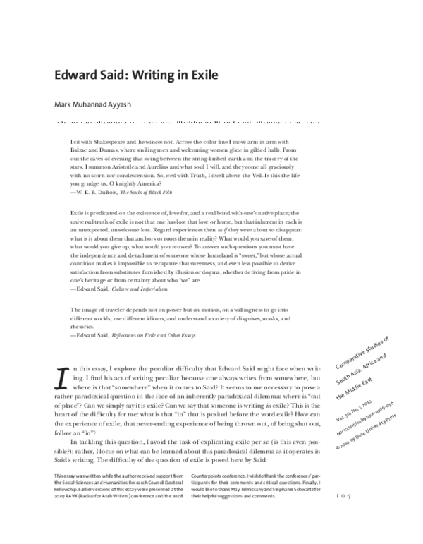 Edward said essay image