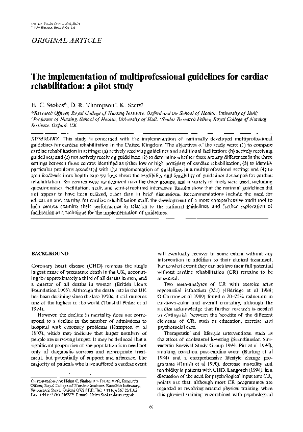 Cardiac rehabilitation essay 05 picture