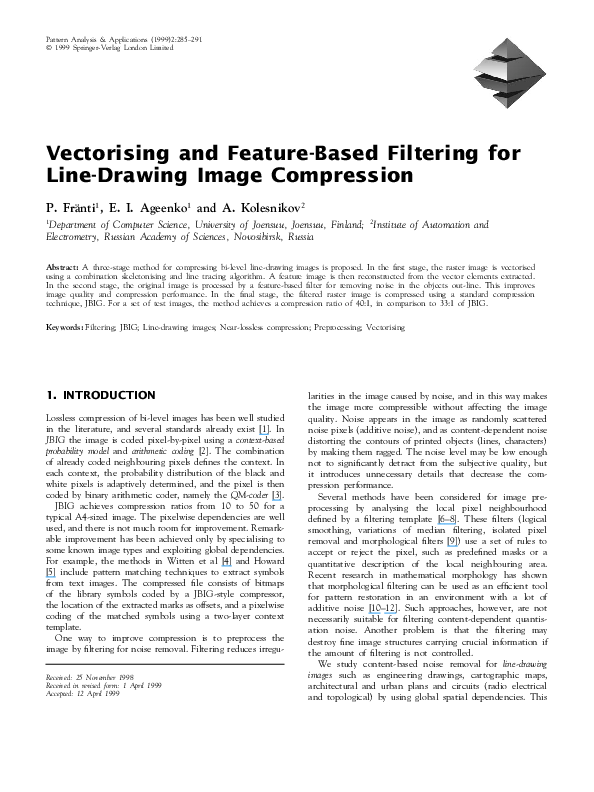 (PDF) Vectorising and Feature-Based Filtering for Line-Drawing Image ...