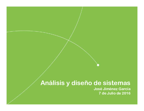 (PDF) Análisis y diseño de sistemas