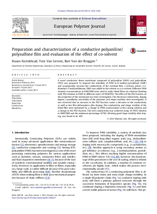 (PDF) Preparation and Characterization of Conductive Polymer Nano-Films
