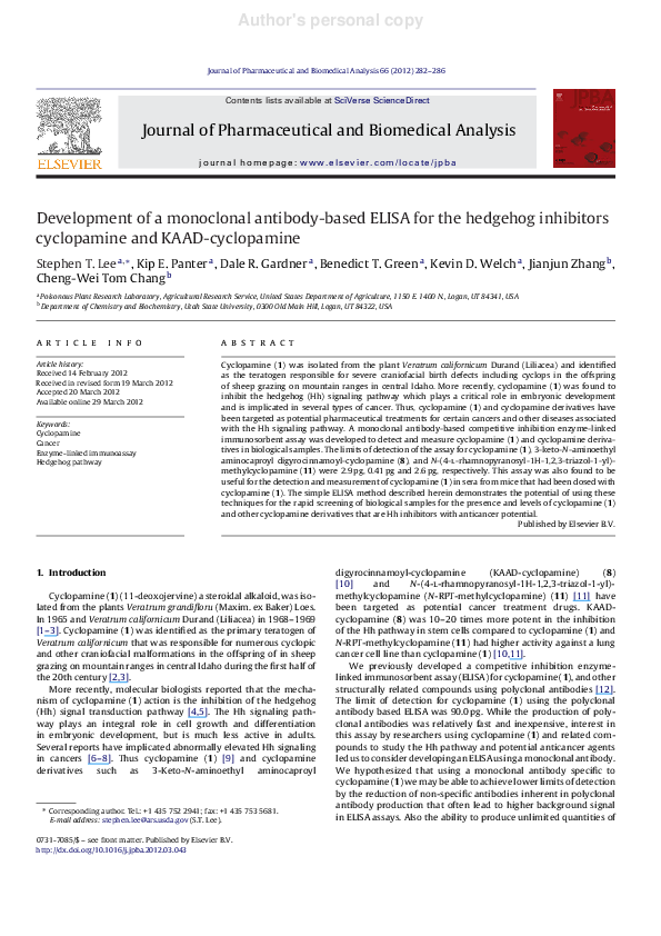(PDF) Development of a Monoclonal Antibody-based ELISA for Detection of ...
