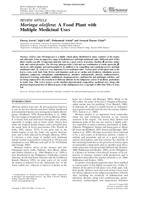 Moringa oleifera research paper pdf image