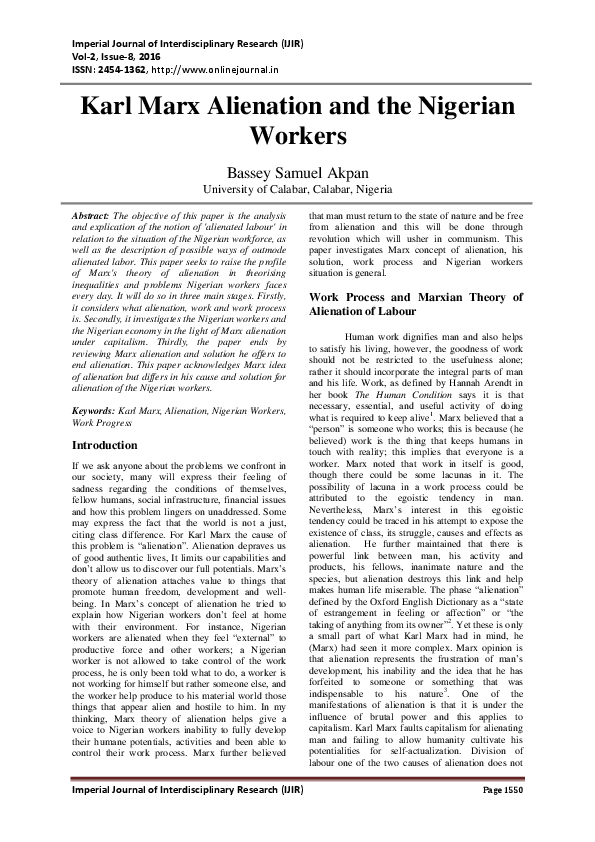 What is alienation how is this important in marxism image