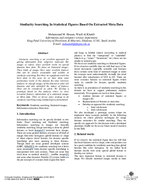(PDF) Similarity Searching In Statistical Figures Based On Extracted ...