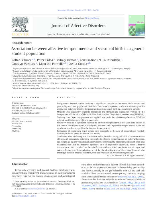 (PDF) Suicidal behavior in bipolar disorder: epidemiology ...