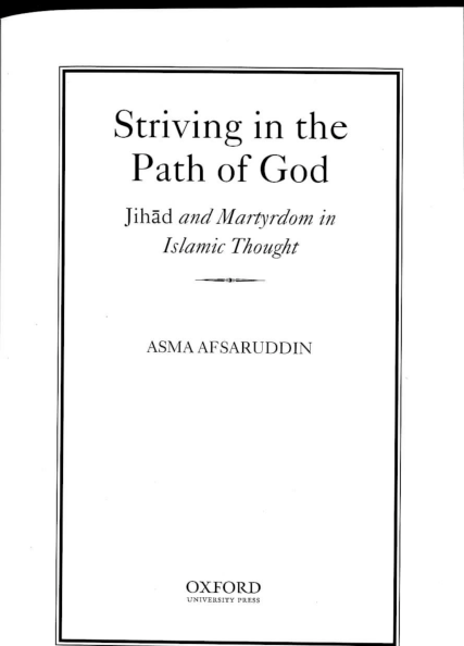 (PDF) Afsaruddin Striving in the Path of God Chapter 1.pdf