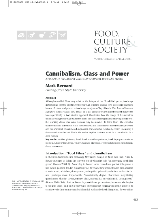 Dietary cannibalism essay example picture