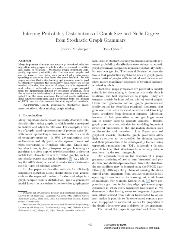 (PDF) Inferring Probability Distributions of Graph Size and Node Degree ...