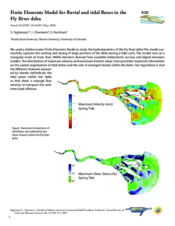(PDF) Finite Elements Model for fluvial and tidal fluxes in the Fly ...