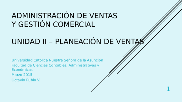 (PPT) Administración de ventas y gestión comercial Unidad II