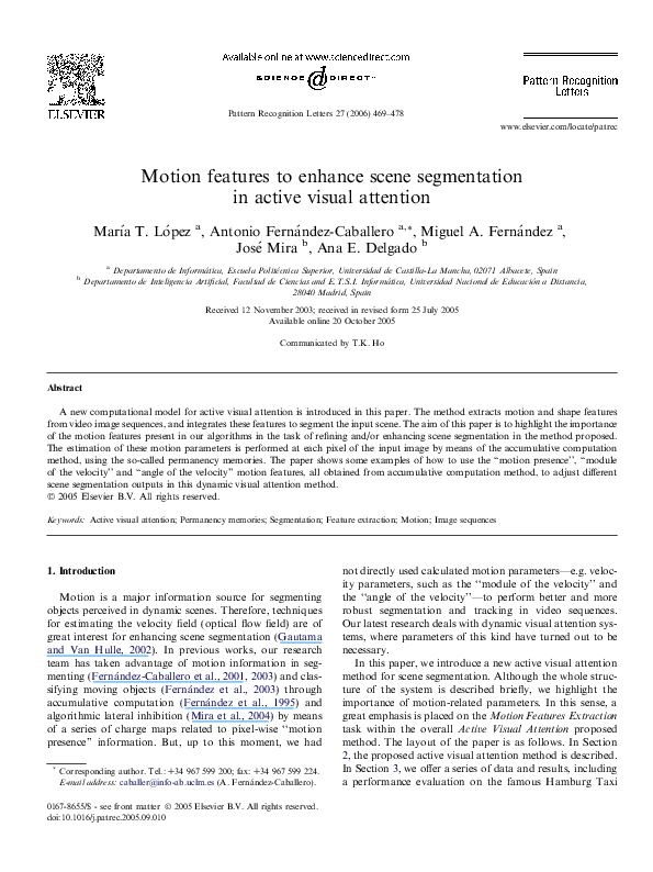 (PDF) Motion features to enhance scene segmentation in active visual ...