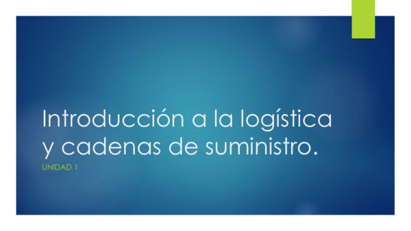 (PDF) Introducción a la logística y cadenas de suministro