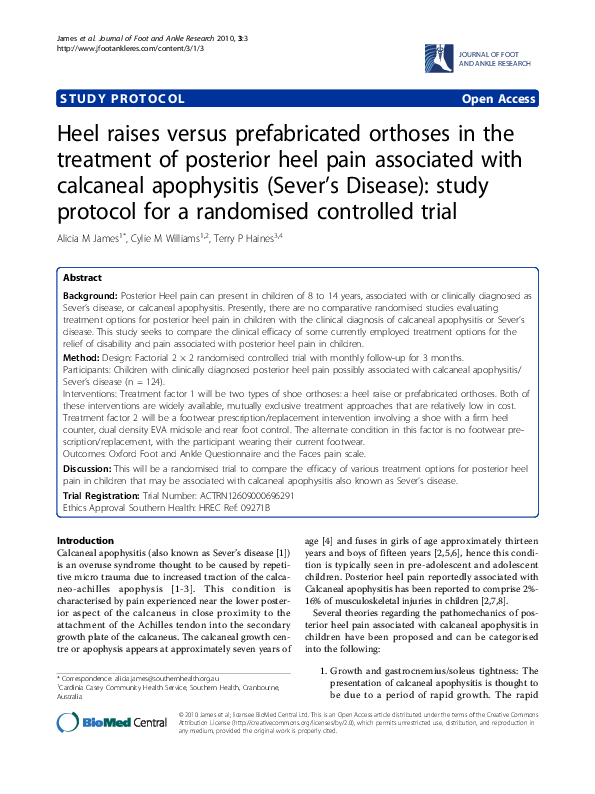 Calcaneal apophysitis treatment image
