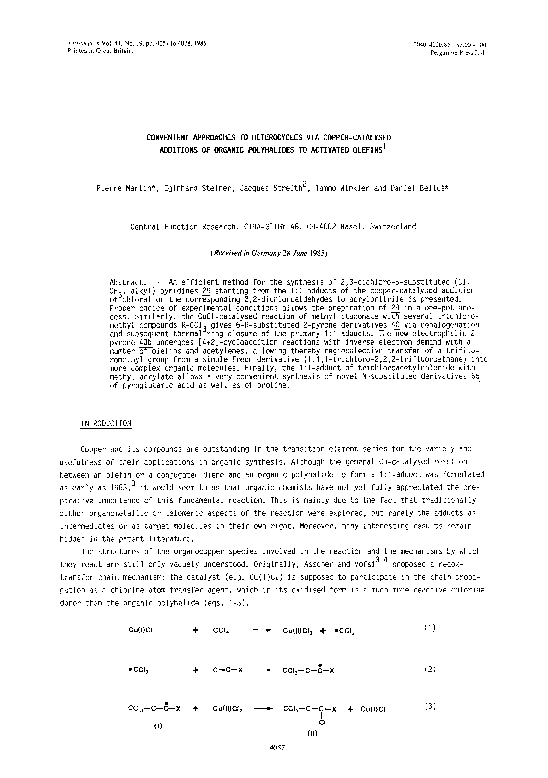 (PDF) Convenient approaches to heterocycles via copper-catalysed ...