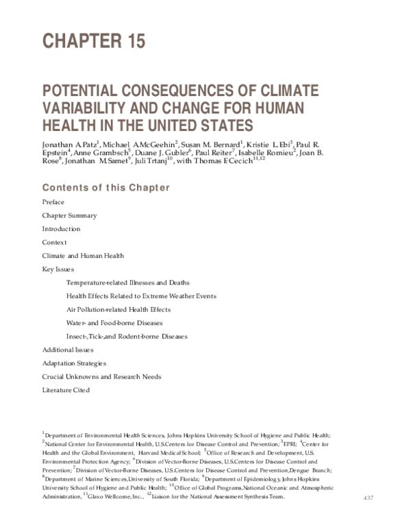 (PDF) Chapter 15 Potential Consequences of Climate Variability and ...
