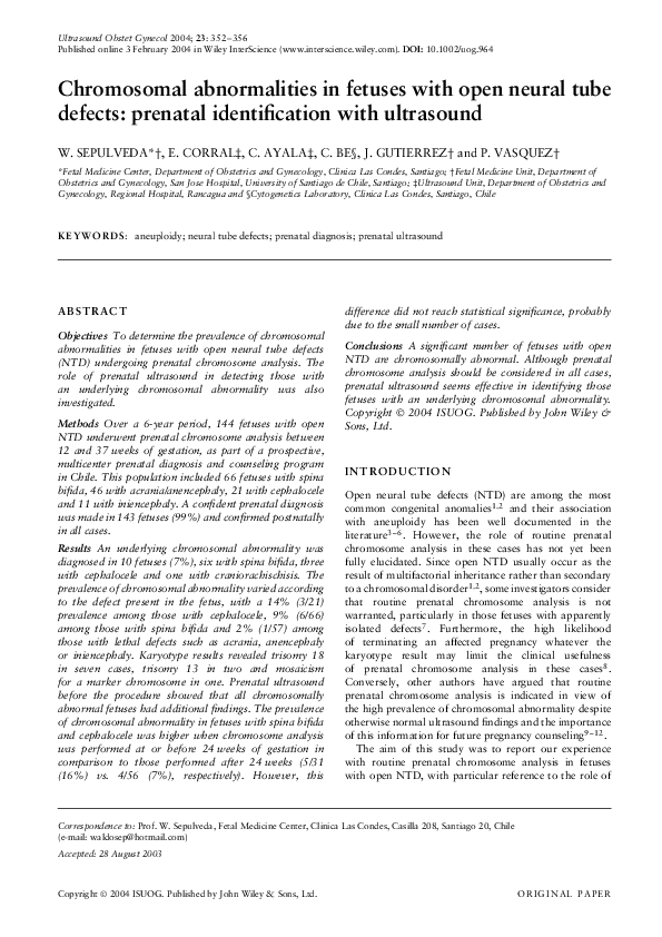 Chromosome abnormalities list picture