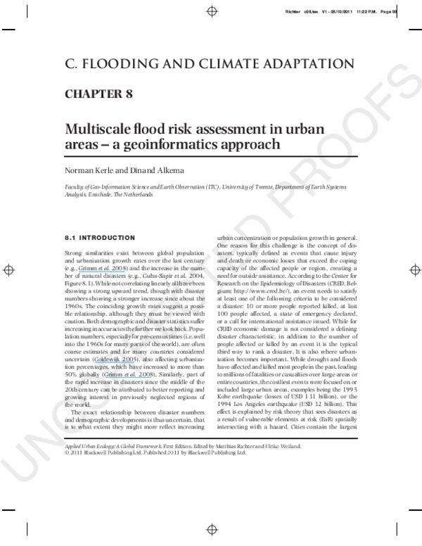 (PDF) Multiscale Flood Risk Assessment in Urban Areas - A ...