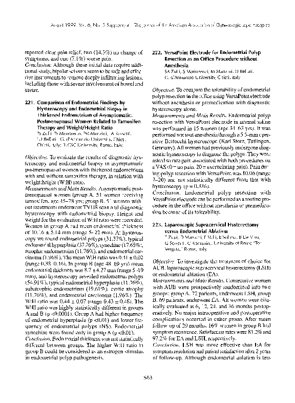 (PDF) Comparison of endometrial findings by hysteroscopy and
