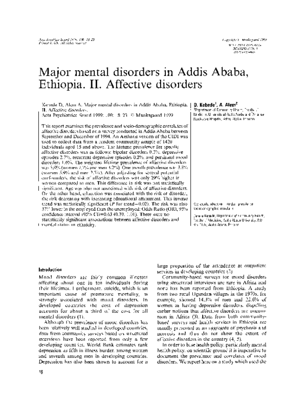 Affective disorders thesis image
