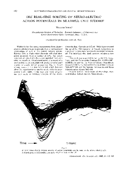 (PDF) The real-time sorting of neuro-electric action potentials in ...