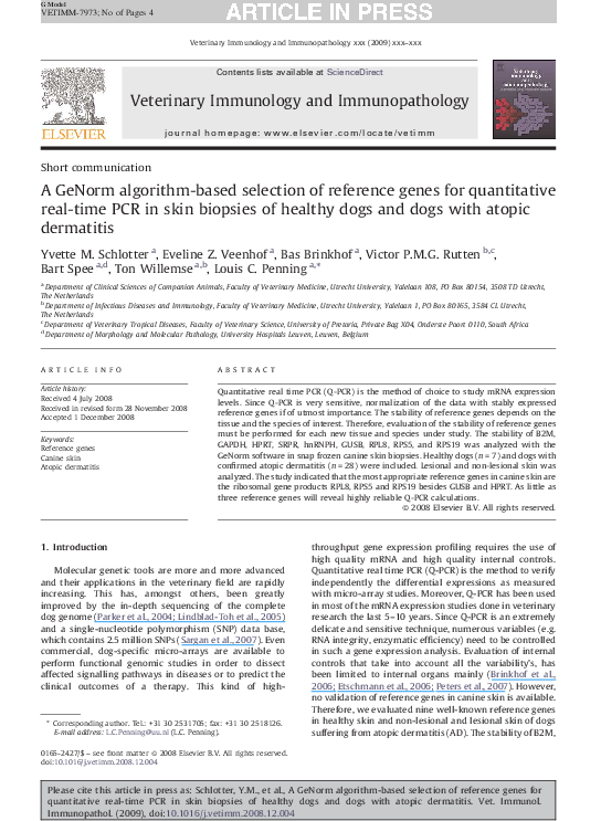 (PDF) A GeNorm algorithm-based selection of reference genes for ...