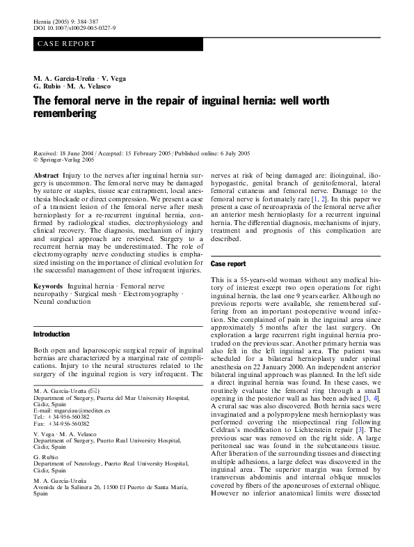 Femoral nerve glide image