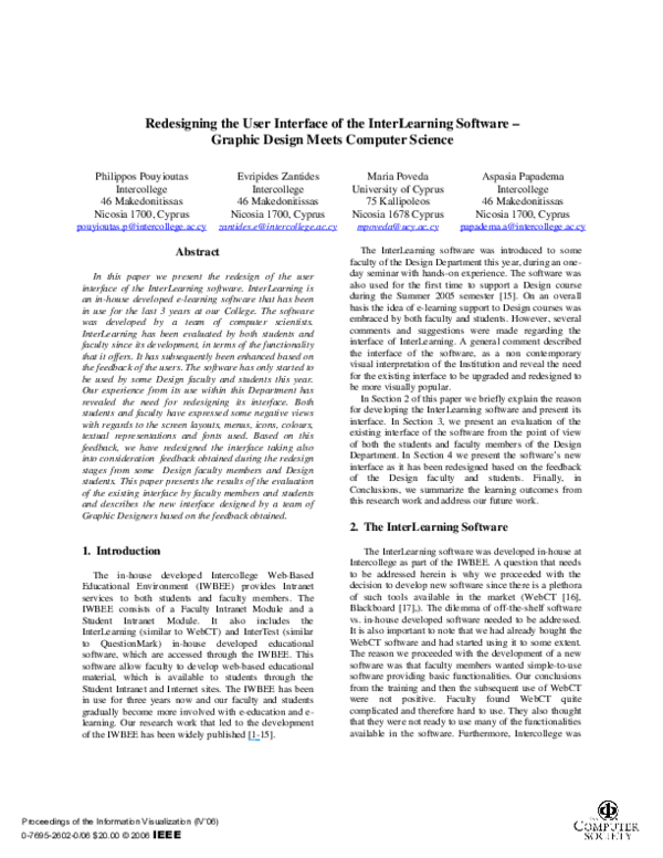 (PDF) Redesigning the User Interface of the InterLearning Software ...