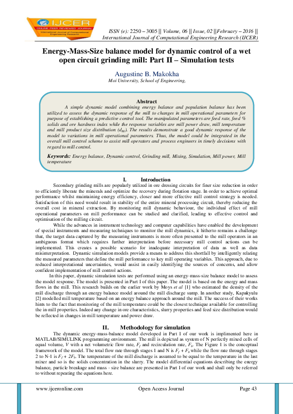 (PDF) Energy-Mass-Size balance model for dynamic control of a wet open ...