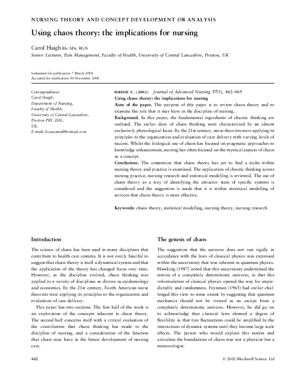 Chaos theory definition picture