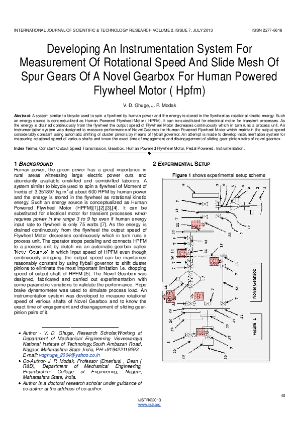 (PDF) Developing An Instrumentation System For Measurement Of