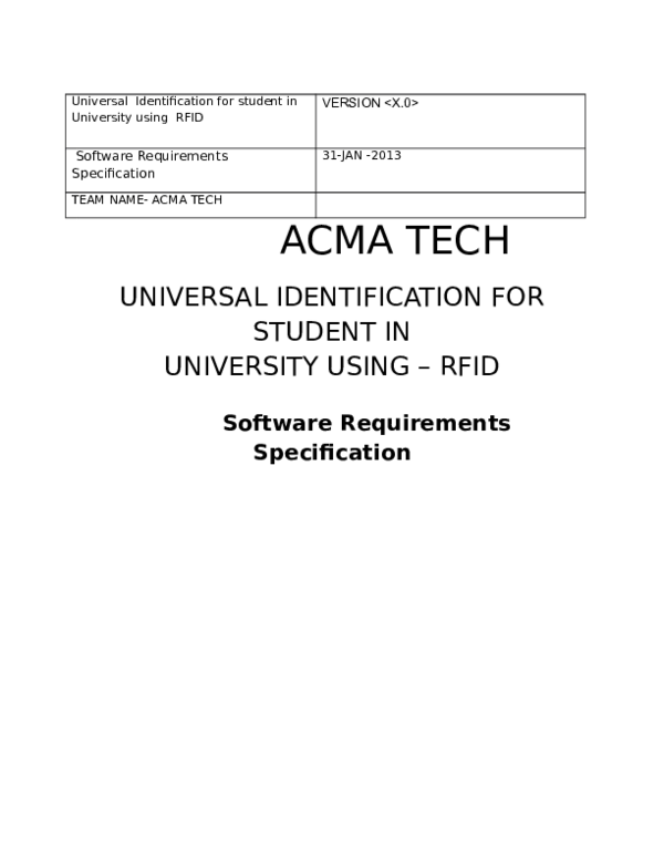 (DOC) University Identification for student using RFID