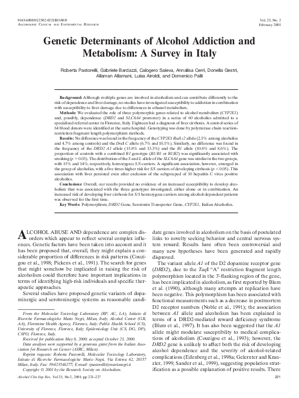 Alcoholism essay genetics 08 image