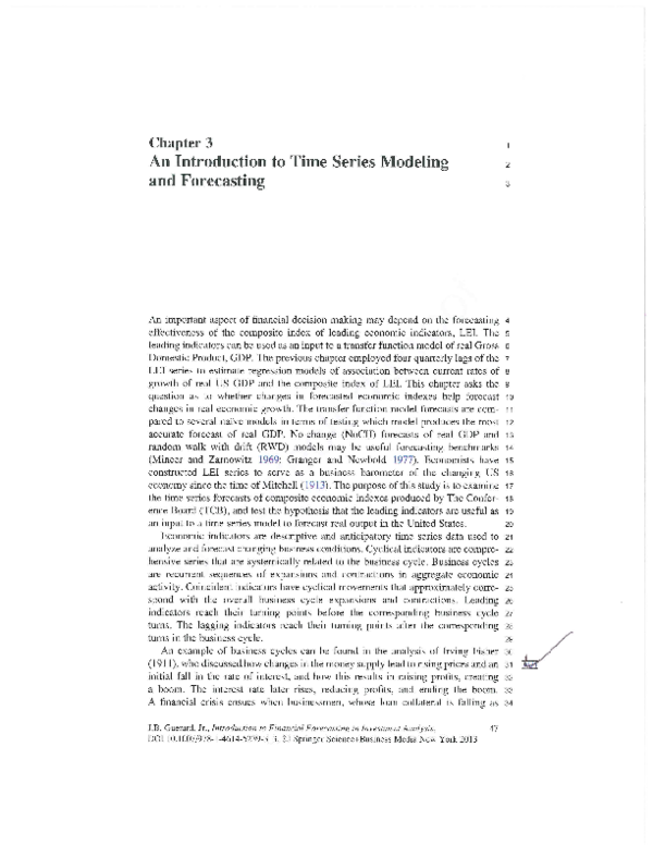 (PDF) An Introduction to Time Series Modeling and Forecasting