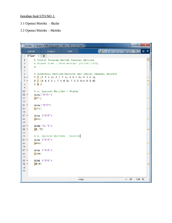 (DOC) Matlab