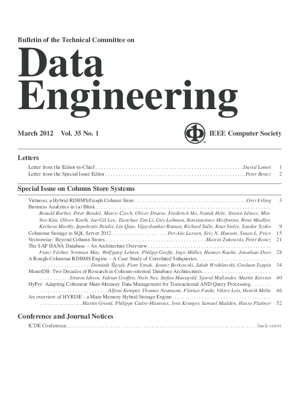(PDF) Data Engineering