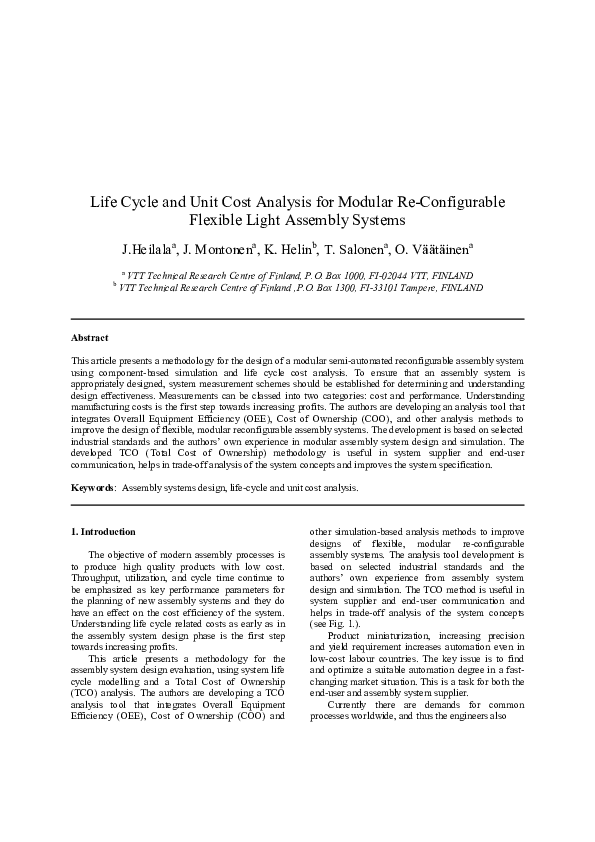 Life cycle cost analysis case study picture